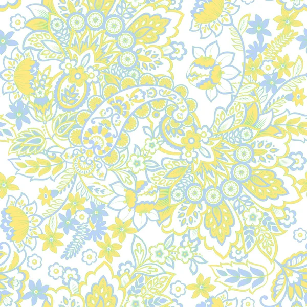 stock vector Damask paisley seamless vector pattern. Floral vintage background