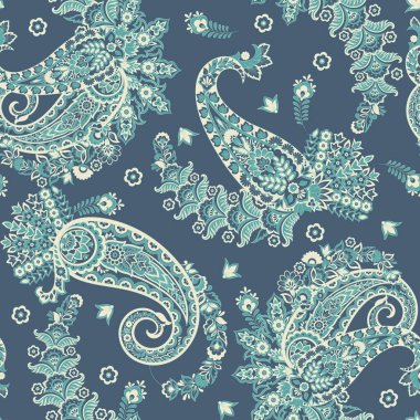 Çiçek desenli, desenli vektör çizimi. pürüzsüz arkaplan