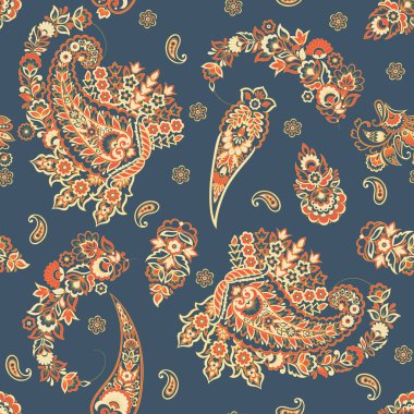 Çiçekli, desenli bir arkaplan. Kusursuz vektör deseni