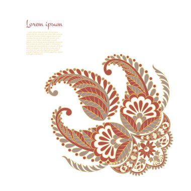 izole edilmiş desenli vektör süsü