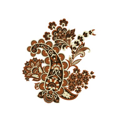 izole edilmiş desenli vektör süsü