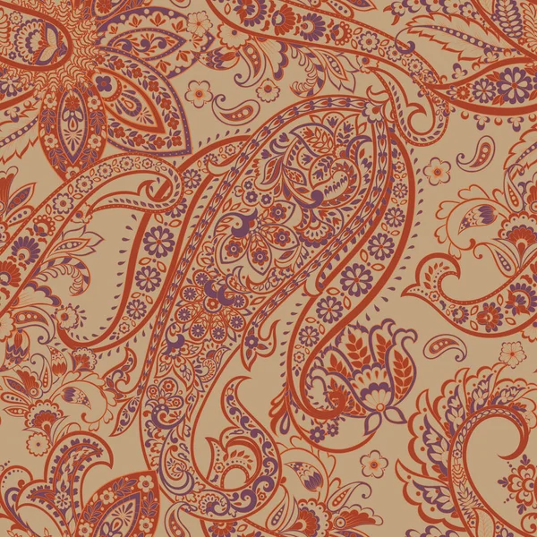 Paisley Wektor Wzór Fantastyczne Kwiat Liście Druk Tkaninie Artystycznej Batiku — Zdjęcie stockowe