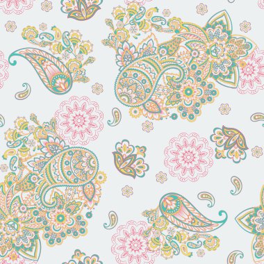 Paisley seamless pattern for fabric design.