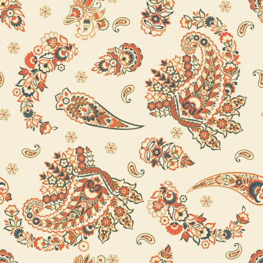 Çiçekli, desenli bir arkaplan. Kusursuz vektör deseni