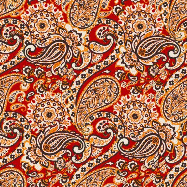 Paisley dikişsiz desen. Batik biçiminde vintage arkaplan