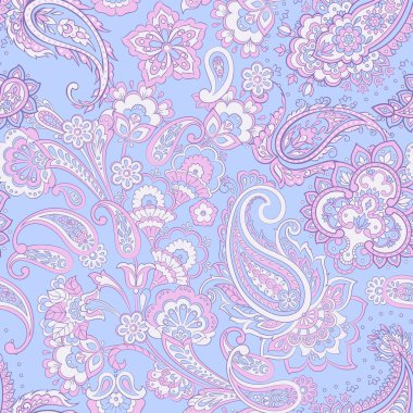 Paisley dikişsiz desen. Batik biçiminde vintage arkaplan