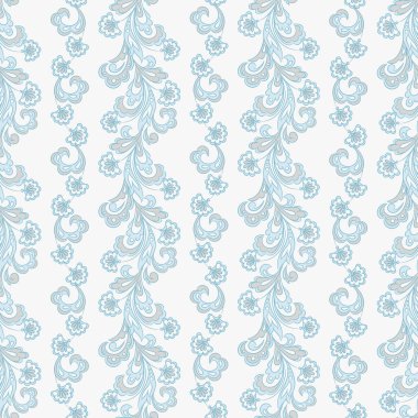 Kusursuz çiçek desenli duvar kağıdı. Vintage vektör arkaplanı