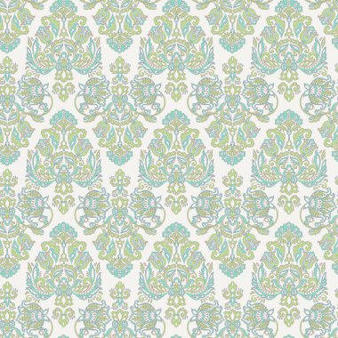 Baroque floral pattern. Seamless  classic floral ornament