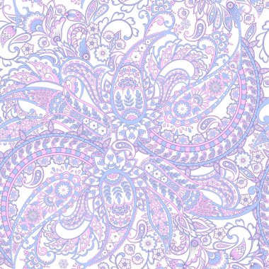Paisley dikişsiz desen. Batik biçiminde vintage arkaplan