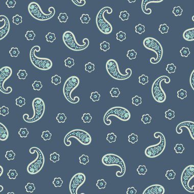 Kusursuz desenli. Çiçek vektör illüstrasyonu