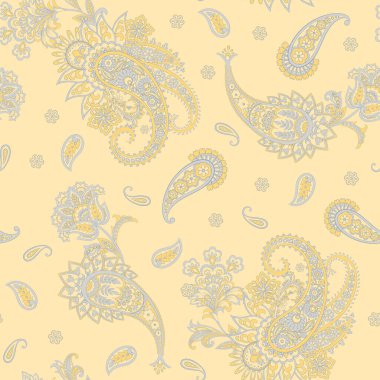 Paisley seamless pattern for fabric design.