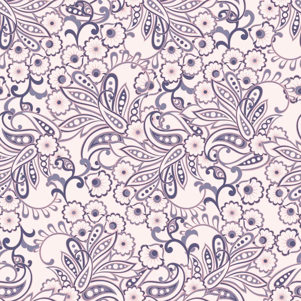 ベクトルフラワーシームレスパターン 可愛い花の背景 — ストックベクタ