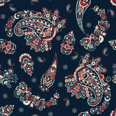 Çiçekli, desenli bir arkaplan. Kusursuz vektör deseni