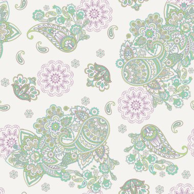 Paisley seamless pattern for fabric design.