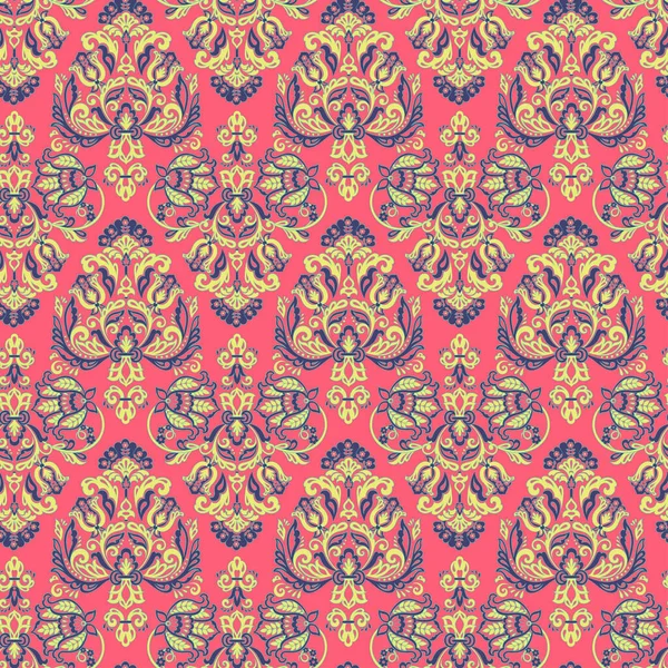 Baroque Floral Pattern Seamless Classic Floral Ornament — Stockvector
