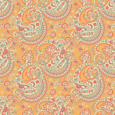 Paisley seamless pattern for fabric design.