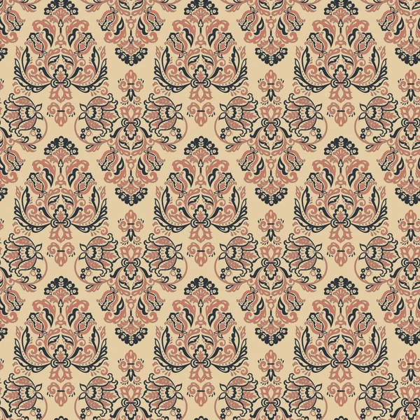 Baroque Floral Pattern Seamless Classic Floral Ornament — Stockvektor