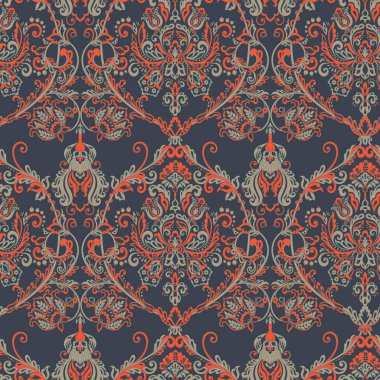 Kusursuz vintage vektör arkaplanı. Vektör duvar kağıdı barok biçimi