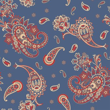 Paisley seamless pattern for fabric design.