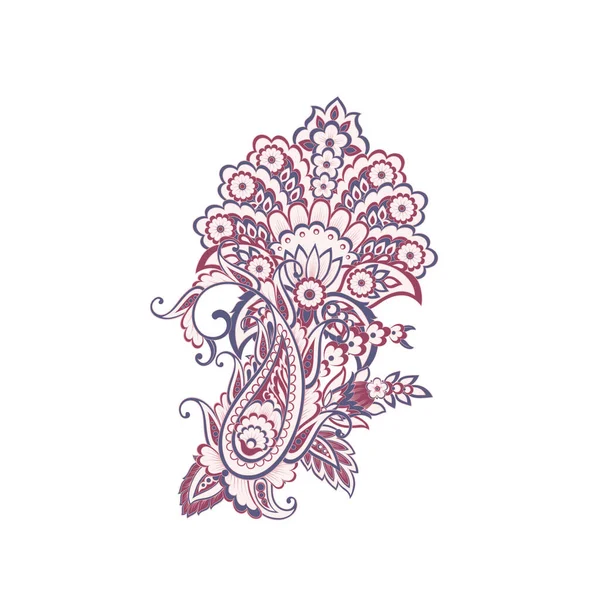 Vector Isolated Indian Pattern Paisley — 图库矢量图片