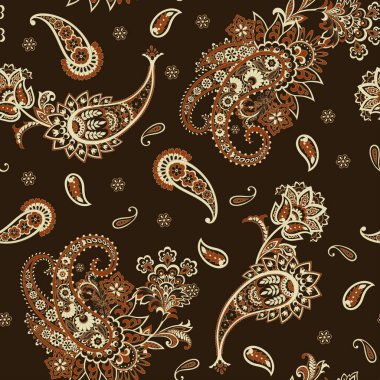 Paisley seamless pattern for fabric design.