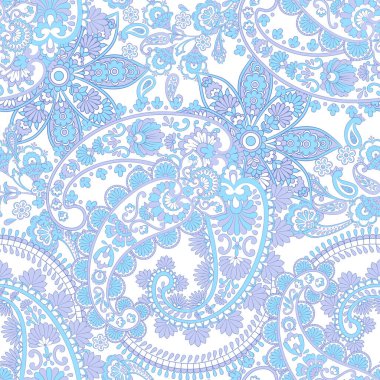 Hint halısı desenli süs deseni. Vektör Kusursuz illüstrasyon.