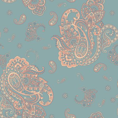 Çiçek desenli, desenli vektör çizimi. pürüzsüz arkaplan