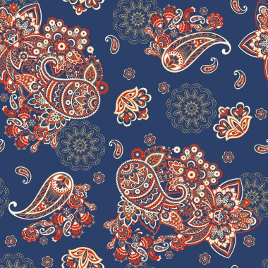 Paisley seamless pattern for fabric design.