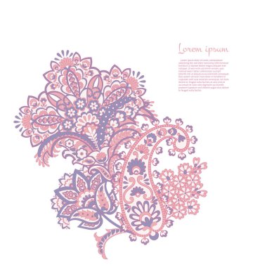 izole edilmiş desenli vektör süsü