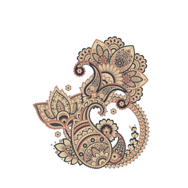 Vector Paisley isolated ornament