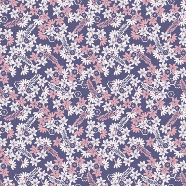 Sevimli çiçek desenli. Çiçek vektör dokusu