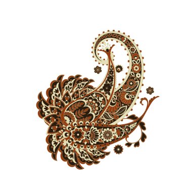 izole edilmiş desenli vektör süsü