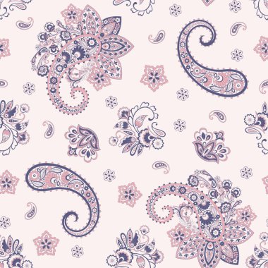 Paisley vektör kusursuz desen. Tekstil bohem baskısı. Batik resim. Eski