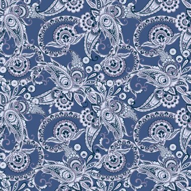 Çiçekli desenli, pürüzsüz vektör deseni.