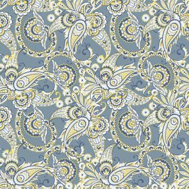 Çiçekli desenli, pürüzsüz vektör deseni.