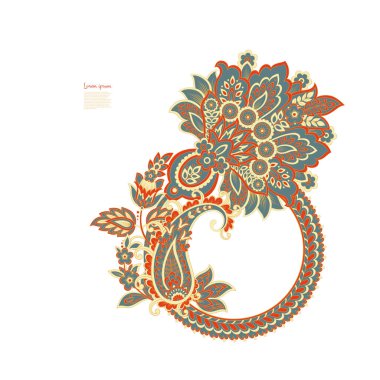 Çiçek vektörü desenli desenli, desenli..