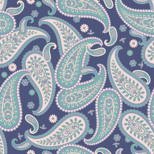 Paisley Vektör Deseni. Kusursuz Çiçeksiz Tekstil Arkaplanı