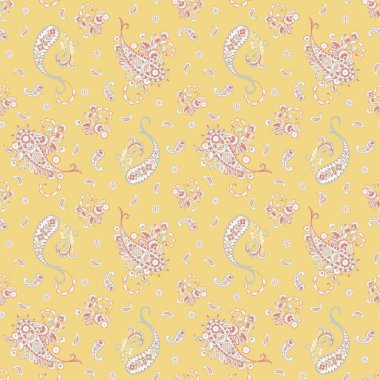 Çiçek desenli, desenli vektör çizimi. pürüzsüz arkaplan