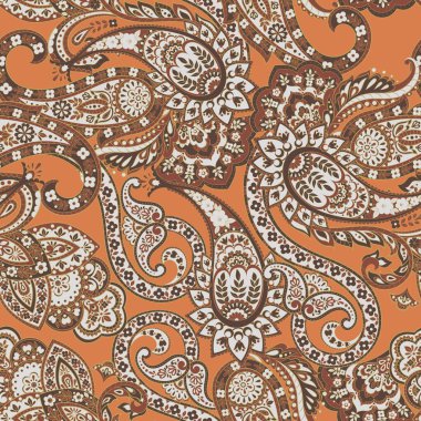 Çiçekli desensiz desen. damasör vektör arkaplanı