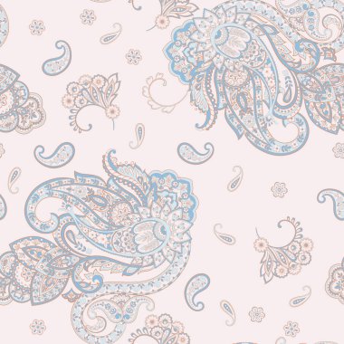 Çiçek desenli, desenli vektör çizimi. pürüzsüz arkaplan