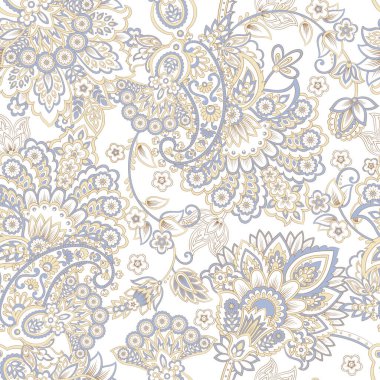 Paisley Damask süsü. Kusursuz Vektör deseni