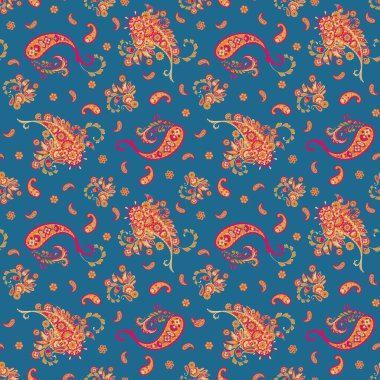 Çiçek desenli, desenli vektör çizimi. pürüzsüz arkaplan