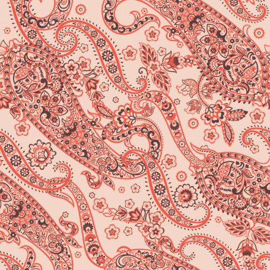 Çiçekli, desenli bir arkaplan. Kusursuz vektör deseni