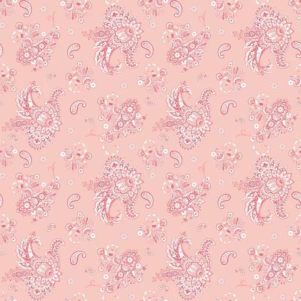 Paisley vektör kusursuz desen. Muhteşem çiçek, yapraklar. Batik tarzı resim. Eski arkaplan
