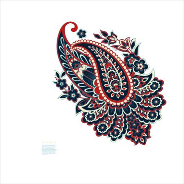 Paisley Floral oriental vector Isolated Pattern