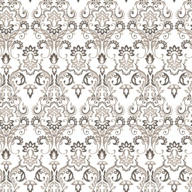 Barok çiçek desenli. Vektör klasik çiçek süsü