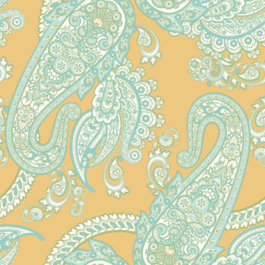 Paisley deseni, her amaç için harika bir tasarım. Kusursuz arkaplan 