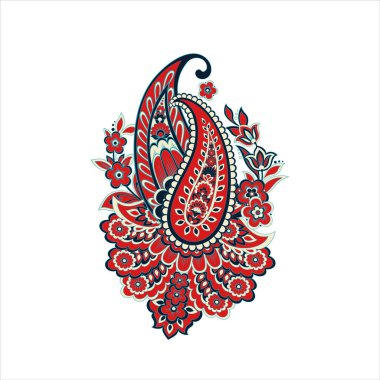 Paisley Floral oriental vector Isolated Pattern