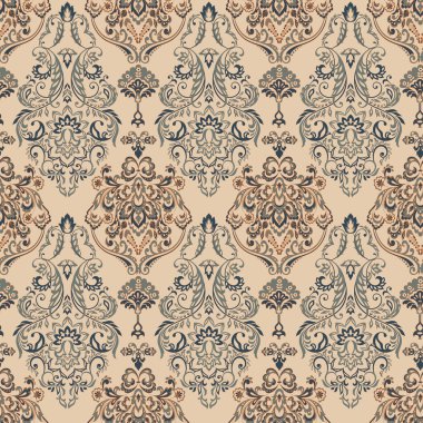 Kusursuz çiçek desenli duvar kâğıdı. Vektör arkaplanı