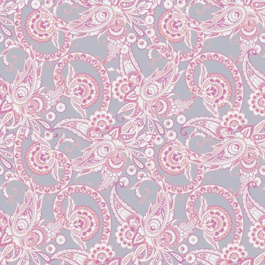 Çiçekli desenli, pürüzsüz vektör deseni.